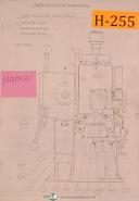 Hamai Gear Cutting Machine, Assembly Diagrams Manual Year (1976)
